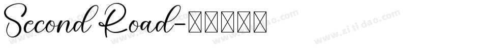 Second Road字体转换